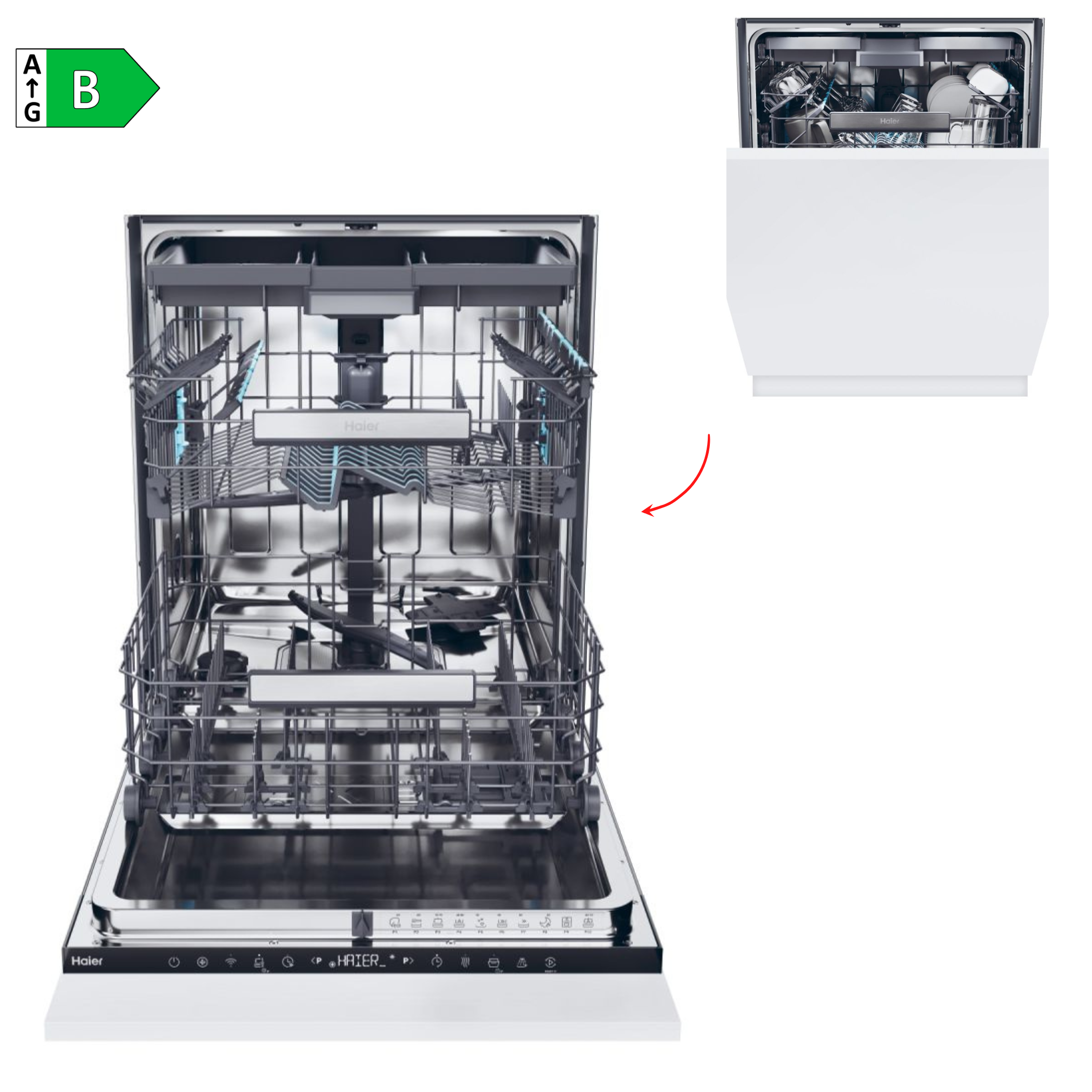 LVJ. HAIER XS6B0S3FSB 3ªB 10P 40DB INT WIFI INTEGR